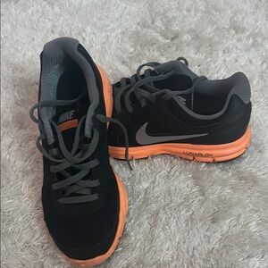 Nike Black and Orange Sneakers